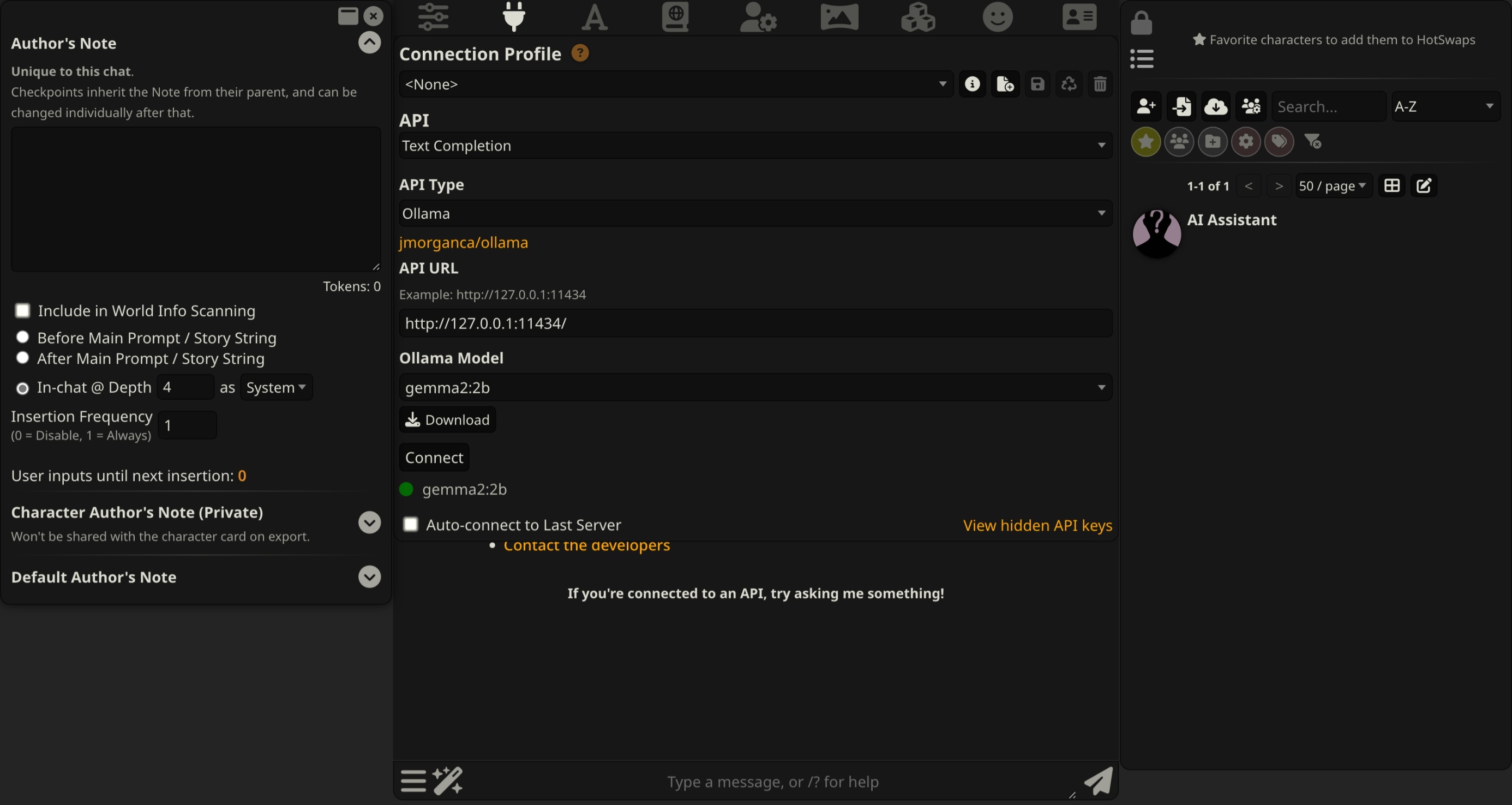 SillyTavern — Provider documentation screenshot